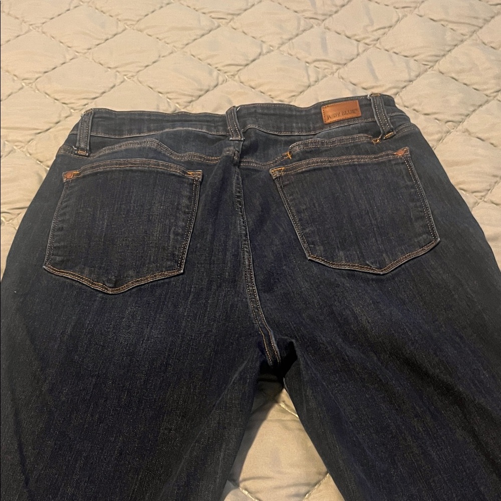 Judy Blue Dark Indigo Straight Leg Jeans - Picture 6 of 8